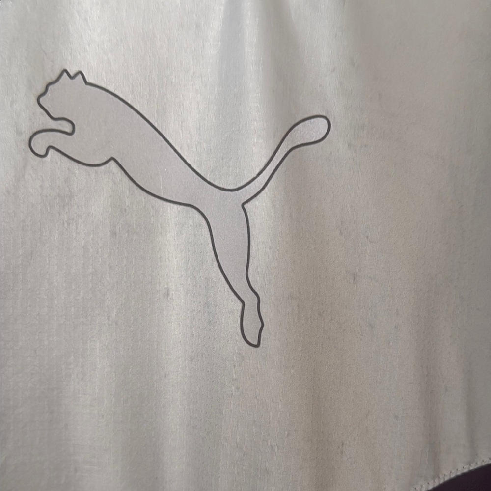 Puma Black and Gray Windbreaker with High Collar - Picture 5 of 6